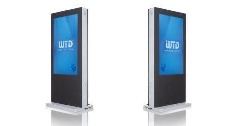 MONOLITH Series Outdoor Floor Standing Kiosk Double Sided