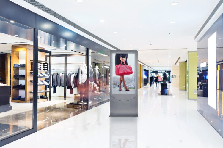 WTD world trade display indoor floor standing kiosk solutions